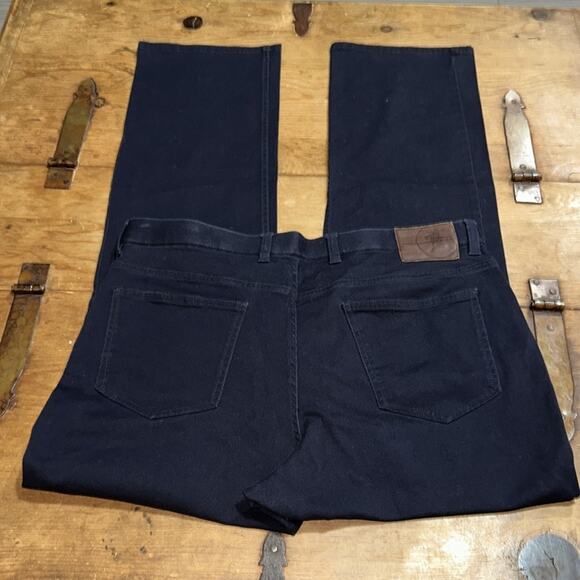 Mens Hart Schaffner Mart Navy Blue Textured Pants Size 36 - Picture 8 of 11